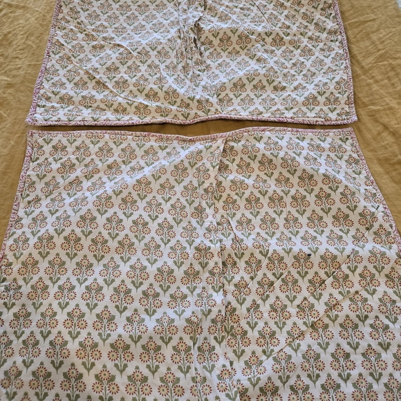 Pottery Barn Pink and Blue Quilts with Patchwork Design - Picture 2 of 3